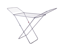 Απλώστρα δαπέδου ρούχων Stabilo μεταλλική με φτερά με 18m μέτρα σε λευκή απόχρωση.