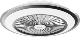 Ανεμιστήρας Οροφής Eurolamp 50cm με LED Φωτισμό, DC Μοτέρ & Τηλεχειριστήριο Μαύρος