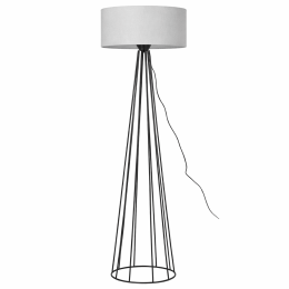 Φωτιστικό δαπέδου Peri E27 Μαύρο - Γκρι