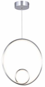 Φωτιστικό Οροφής LED Lorenzo Φ37x70cm Νίκελ
