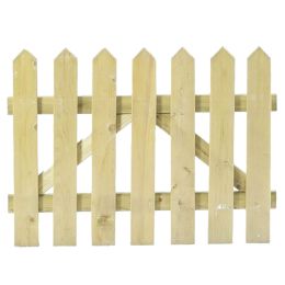 Πόρτα φράχτης ξύλινος με διάσταση 75x100cm σε φυσική απόχρωση του ξύλου.
