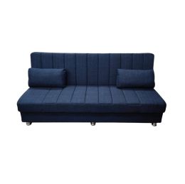 Καναπές Κρεβάτι Economix Τριθέσιος 190x88x82cm Μπλε