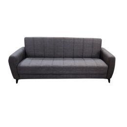 Καναπές Κρεβάτι Hilton Τριθέσιος 210x75x85cm Καφέ Σκούρο