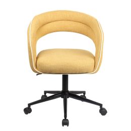 Καρέκλα γραφείου La Luna 59x56.5x87.5εκ. Μουσταρδί
