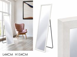 Καθρέπτης Δαπέδου με Βάση 44x154cm Λευκή Δρυς