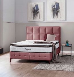 Elegant κρεβάτι με αποθηκευτικό χώρο και στρώμα 160x200cm σάπιο μήλο Spitimas