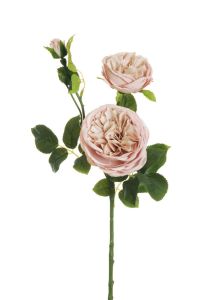 Τεχνητό λουλούδι τριαντάφυλλο Austin X3 77cm ροζ