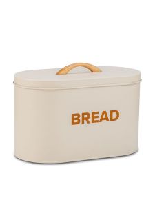 Μεταλλική Ψωμιέρα Nava Ivory 34,5x20x20cm Εκρού