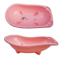 Μπανάκι για μωρά από πλαστικό χωρητικότητας 45Lt με διάσταση 84x50x26cm σε ροζ χρώμα.