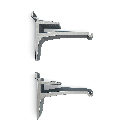 Πένσα ραφιού Slat panel σετ για ράφι γυάλινο 1εκ.