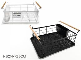 Πιατοθήκη μεταλλική με πλαστικό πιάτο 44x32xη20εκ.