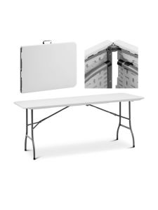 Τραπέζι catering βαλίτσα 180x75x72cm λευκό