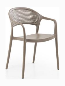 Πολυθρόνα Milos PP 57x50x80cm Cappucino Μπεζ