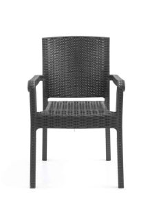 Πολυθρόνα Dias Pp Eco 52x47x89cm Ανθρακί Σκούρο