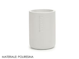 Ποτήρι Μπάνιου για Οδοντόβουρτσες από Polyresin Λευκό