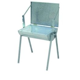 Ψησταριά κάρβουνου γαλβανιζέ με καπάκι 68x37cm