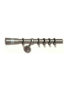 Πτυσσόμενη κουρτινόβεργα Νο1 Φ22-25 140-250cm νικελ/νικελ ματ