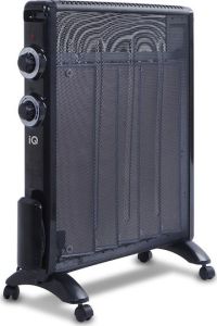 Θερμοπομπός Mica IQ HT-1432 2500W με Θερμοστάτη & Ροδάκια Μαύρο