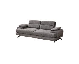 Καναπές 3θέσιος Milena με Ανάκλιση Πλάτης 210x105x78cm Γκρι