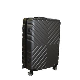 Βαλίτσα από ABS 20" με διάσταση 60x35x25cm σε μαύρο χρώμα, με ροδάκια.