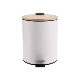 Κάδος απορριμάτων λευκό  bamboo 5lt