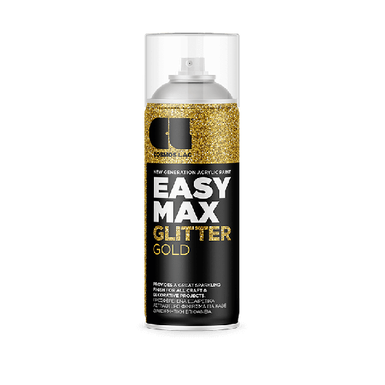 Σπρέι βαφής ακρυλικό Glitter Gold No911 Easy max 400ml