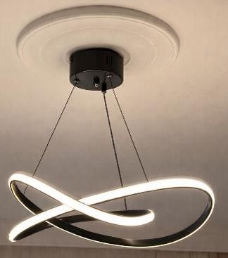 Φωτιστικό Οροφής LED Calvino 60x30x75cm Μαύρο