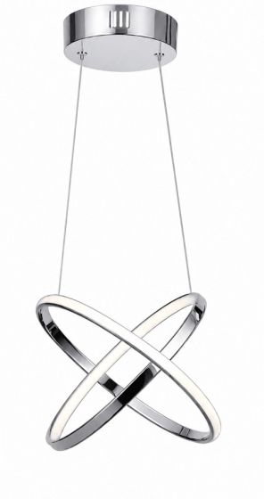 Φωτιστικό Οροφής LED Raffaello Φ30x70cm Νικελ