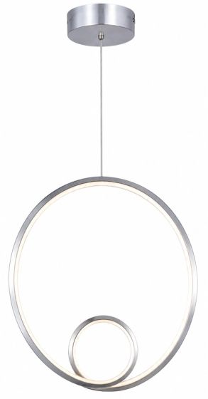 Φωτιστικό Οροφής LED Lorenzo Φ37x70cm Νίκελ
