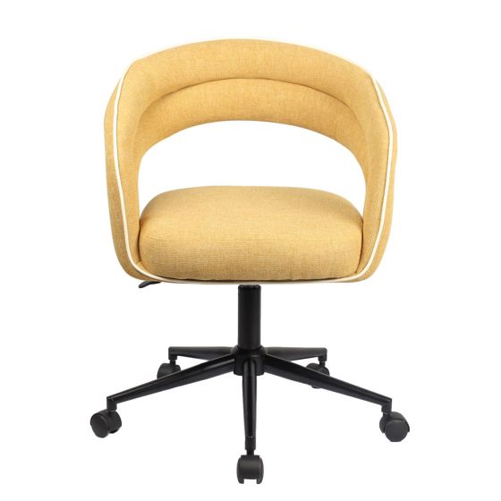 Καρέκλα γραφείου La Luna 59x56.5x87.5εκ. Μουσταρδί