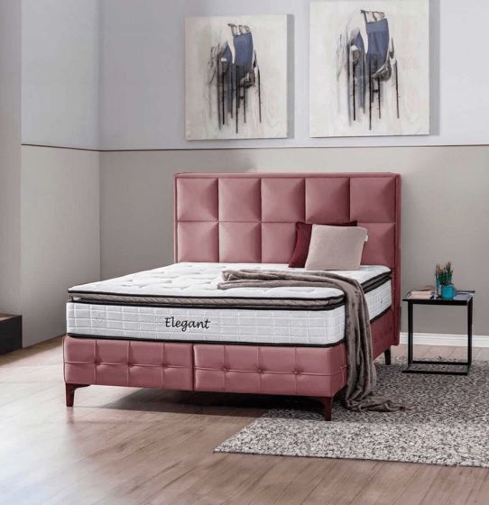 Elegant κρεβάτι με αποθηκευτικό χώρο και στρώμα 160x200cm σάπιο μήλο Spitimas