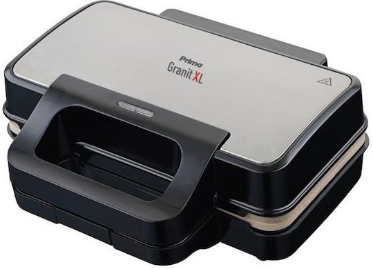 Τοστιέρα PRSM-40383 Primo 2 Θέσεων XLong κεραμικές αποσπώμενες πλάκες Μαύρη/inox