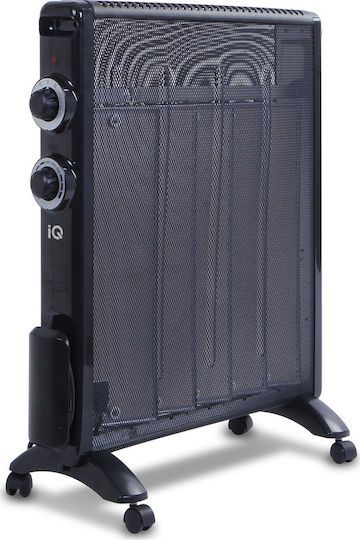 Θερμοπομπός Mica IQ HT-1432 2500W με Θερμοστάτη & Ροδάκια Μαύρο