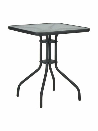 Τραπέζι τετράγωνο Palmas 70x70x71 ανθρακί