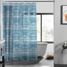 Κουρτίνα μπάνιου αδιάβροχη Peva με διαστάσεις 180 x 200cm. Διατίθεται σε μπλε απόχρωση.